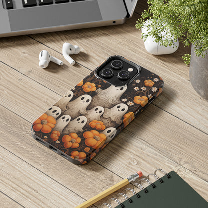 Ghostly Greetings: "Boo Trick or Treat" | Spooky Halloween Spirits iPhone Case