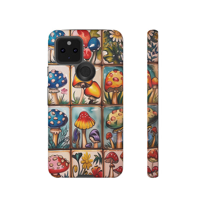 Trippy Magic Mushroom Tile  Abstract Art Phone Case