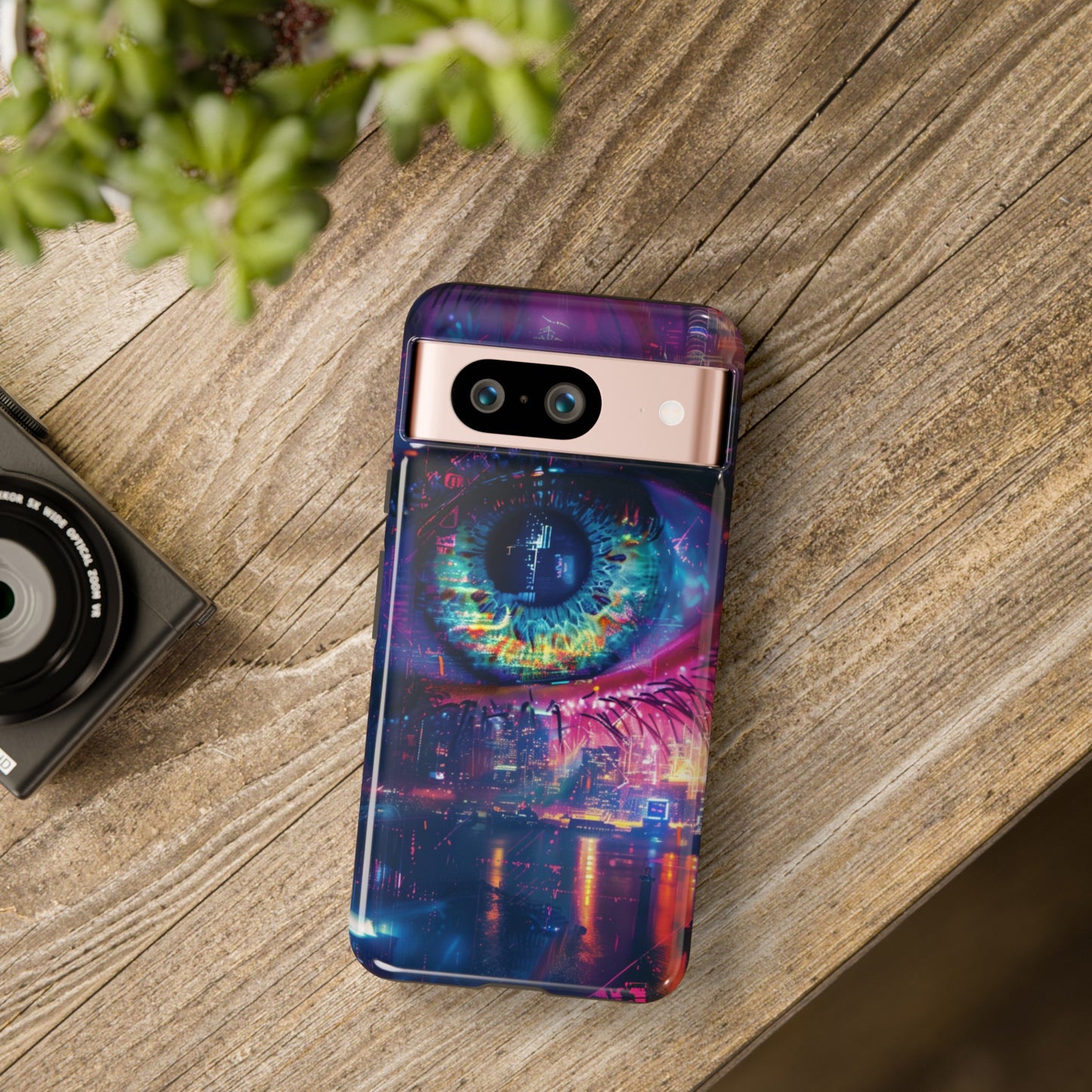 Eye of the Beholder Cyberpunk Art Phone Case