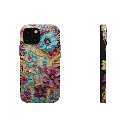 Color Splash Plastic Flower Tough iPhone Case | Vibrant Phone Cover