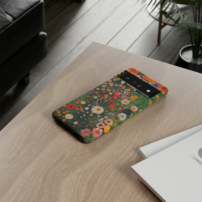 Gustav Klimt Style Flower Garden Painting Phone Case