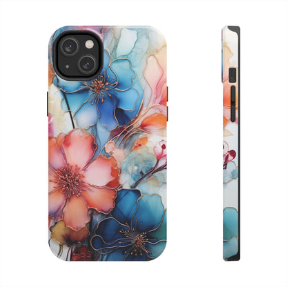 Marbled Watercolor iPhone Case | Embrace the Mesmerizing Multicolor Art