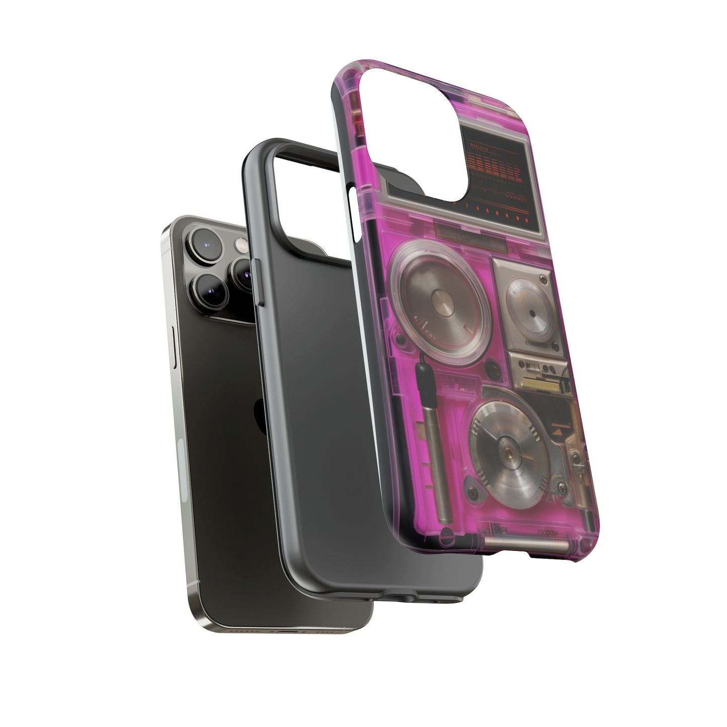 Cyberpunk Techno Gadget Walkman: Retro-Futuristic Premium Tough Phone Case | Iconic Style for iPhone, Samsung Galaxy, and Google Pixel