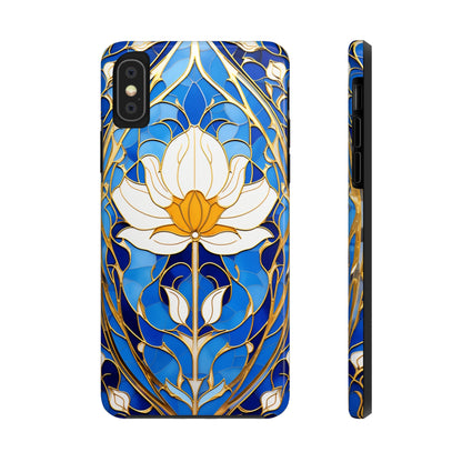 Art Deco Stained Glass iPhone Case | Vintage Floral Glamour, iPhone Case for Models 11 through 14 Pro Max