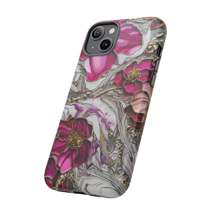 Stained Glass Magenta Floral Paisley Explosion Phone Case