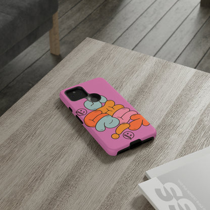 Shut Up Phone Case | Warm Retro Psychedelic Colors | For iPhone, Pixel, Samsung