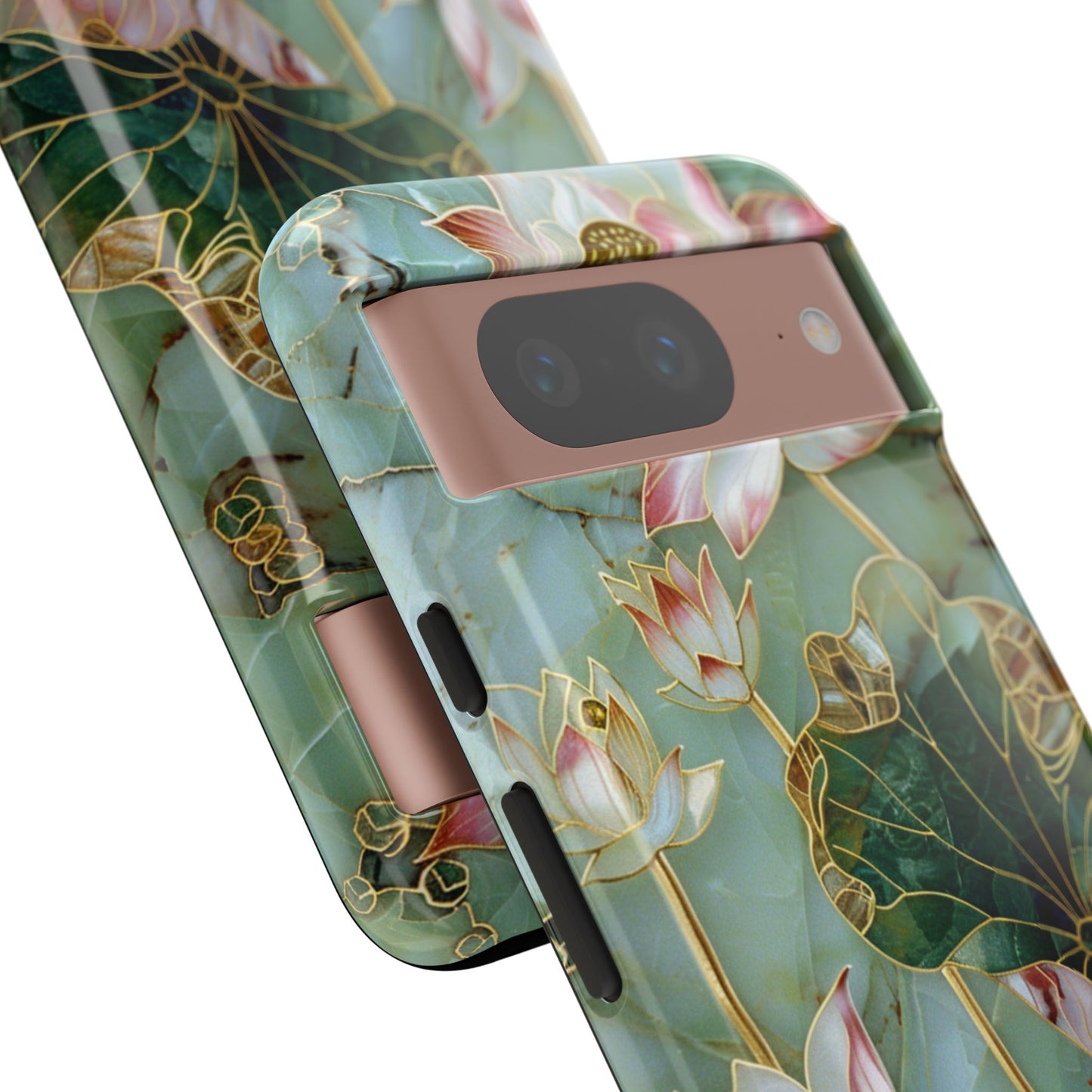 Elegant Floral Phone Case - Tough Cases with Lotus Design