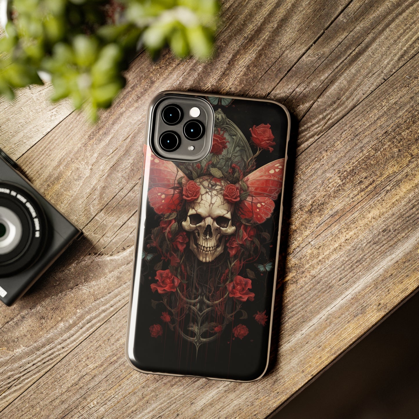 Deadhead Moth Gothic Dark Academia iPhone Case | Embrace Mysterious Elegance