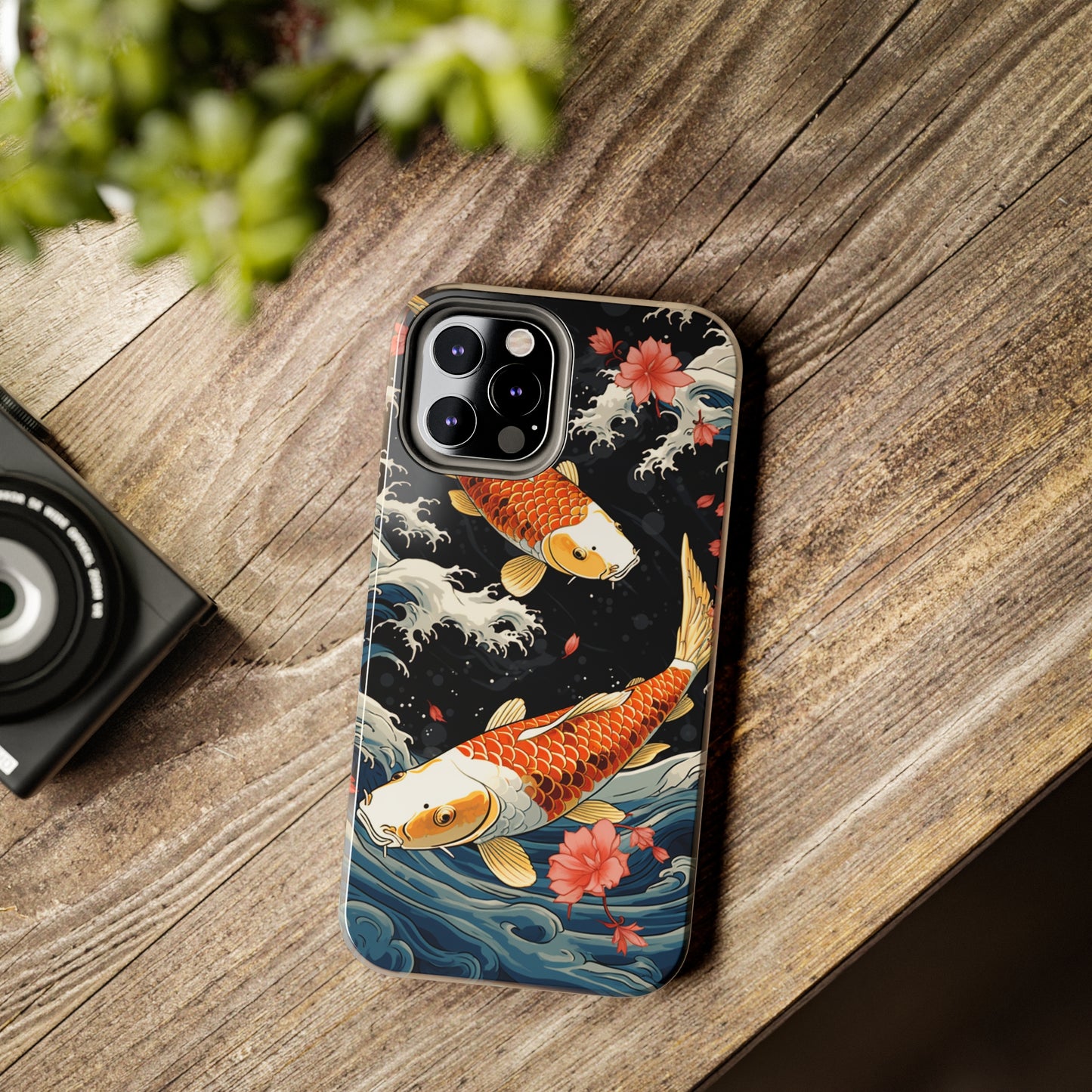 Graceful Flow: Koi Fish Inspired | Japanese Art Masterpiece iPhone Case