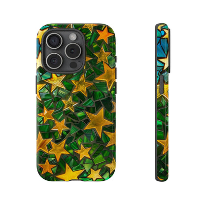 Green Celestial Stained Glass Mosaic Phone Case