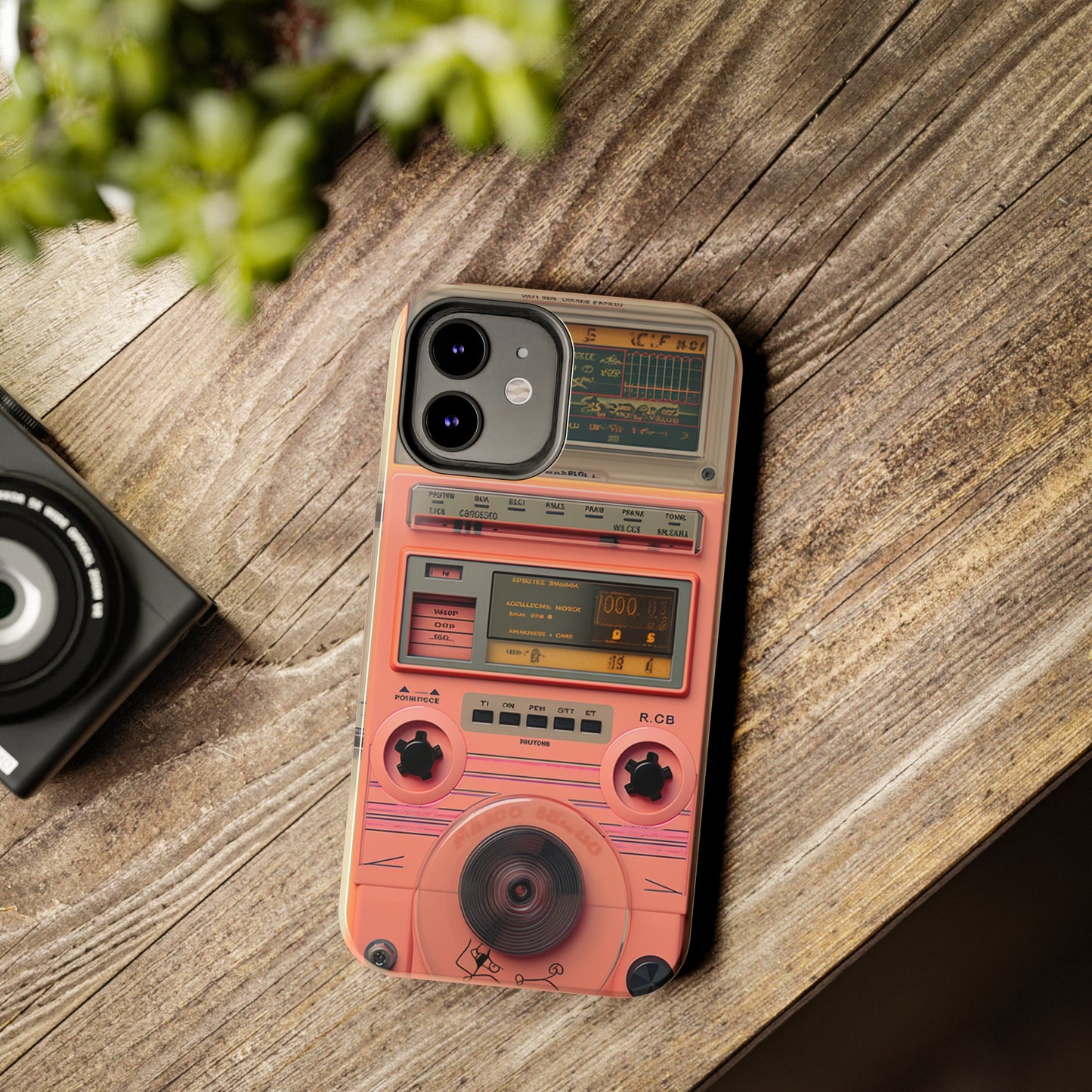 Cyberpunk Retro Walkman Nostalgia | Vintage Beats Revival iPhone Case