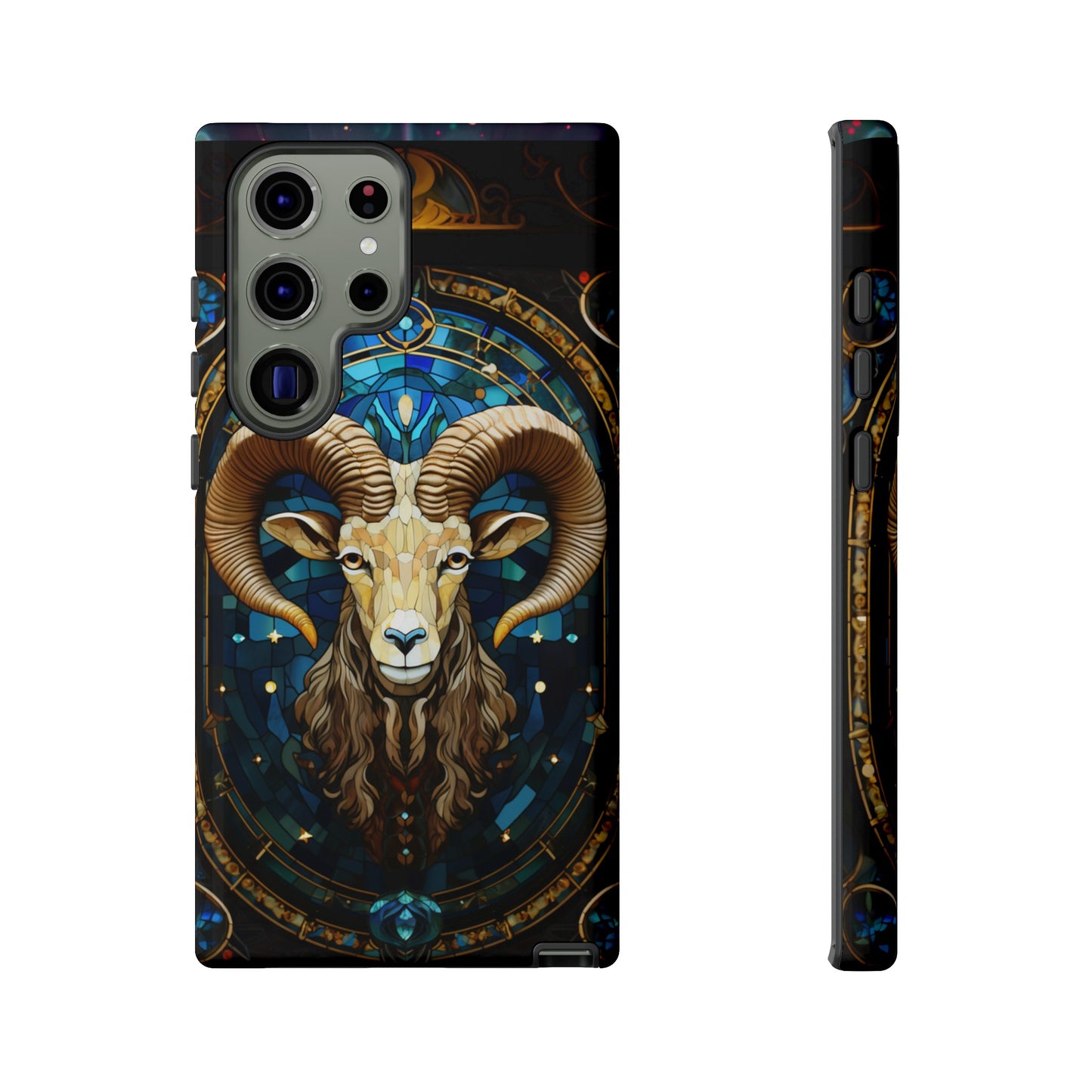 Aries Astrology Stained Glass Design Phone Case