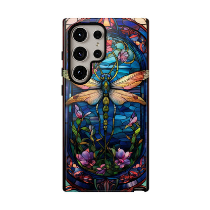 Art Nouveau Stained Glass Dragonfly Phone Case