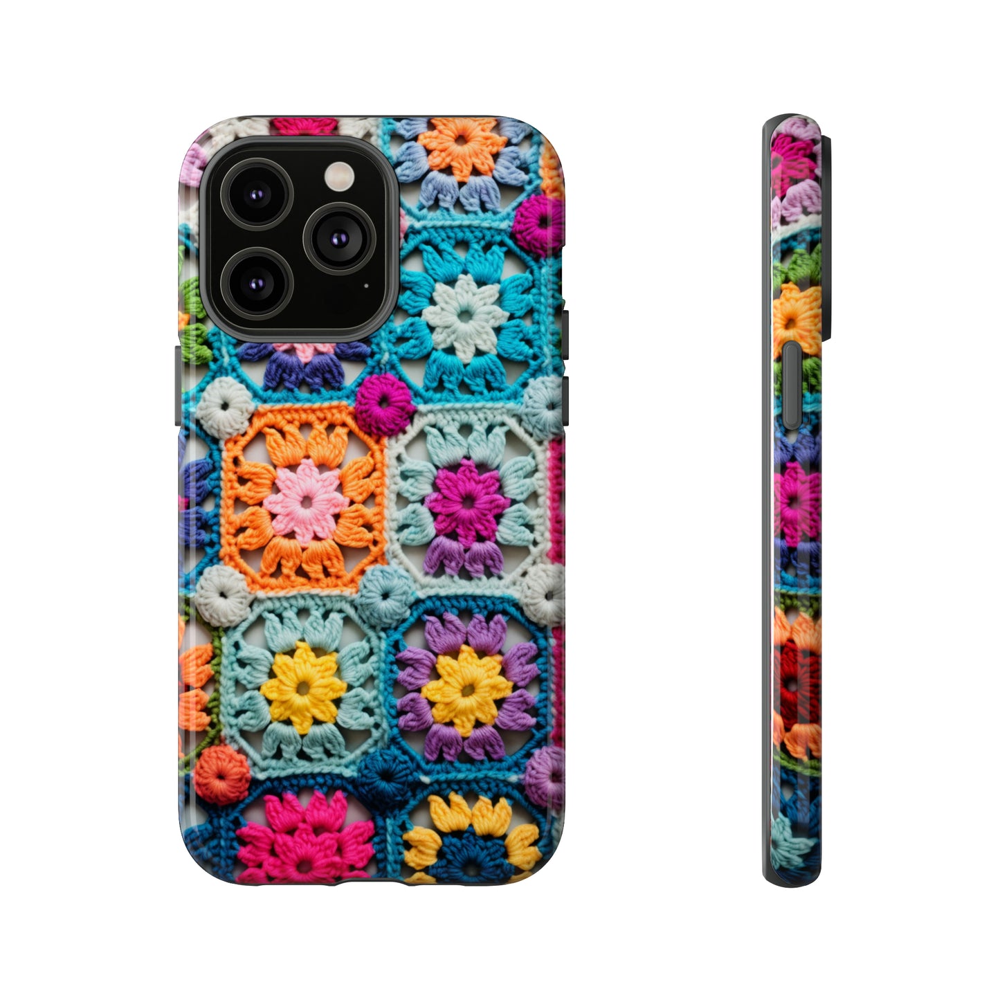 Vintage Crochet Blanket Look Phone Case