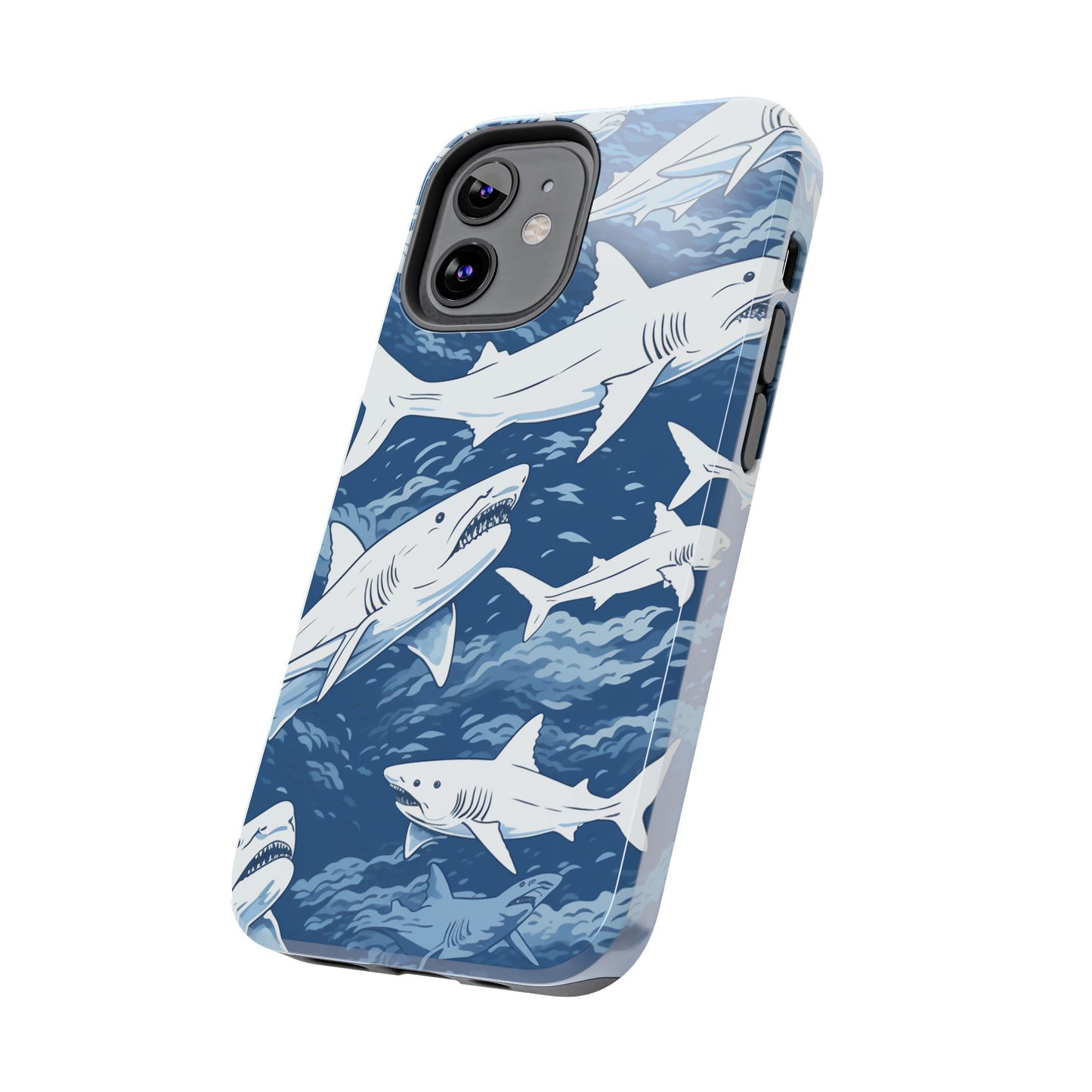 Shark Design: Dive into the Depths with an Aquatic Adventure iPhone Case