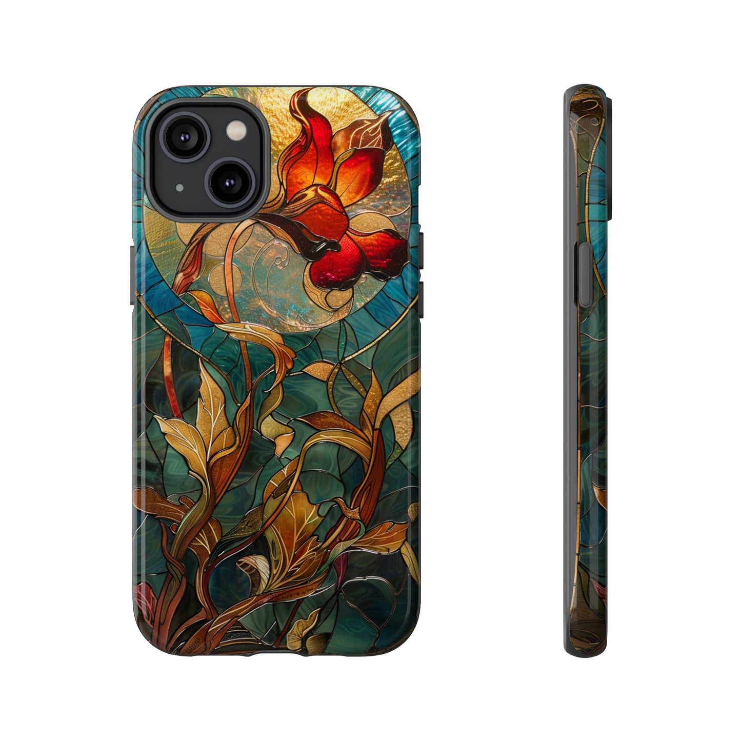 Art Nouveau Floral Full Moon Phone Case