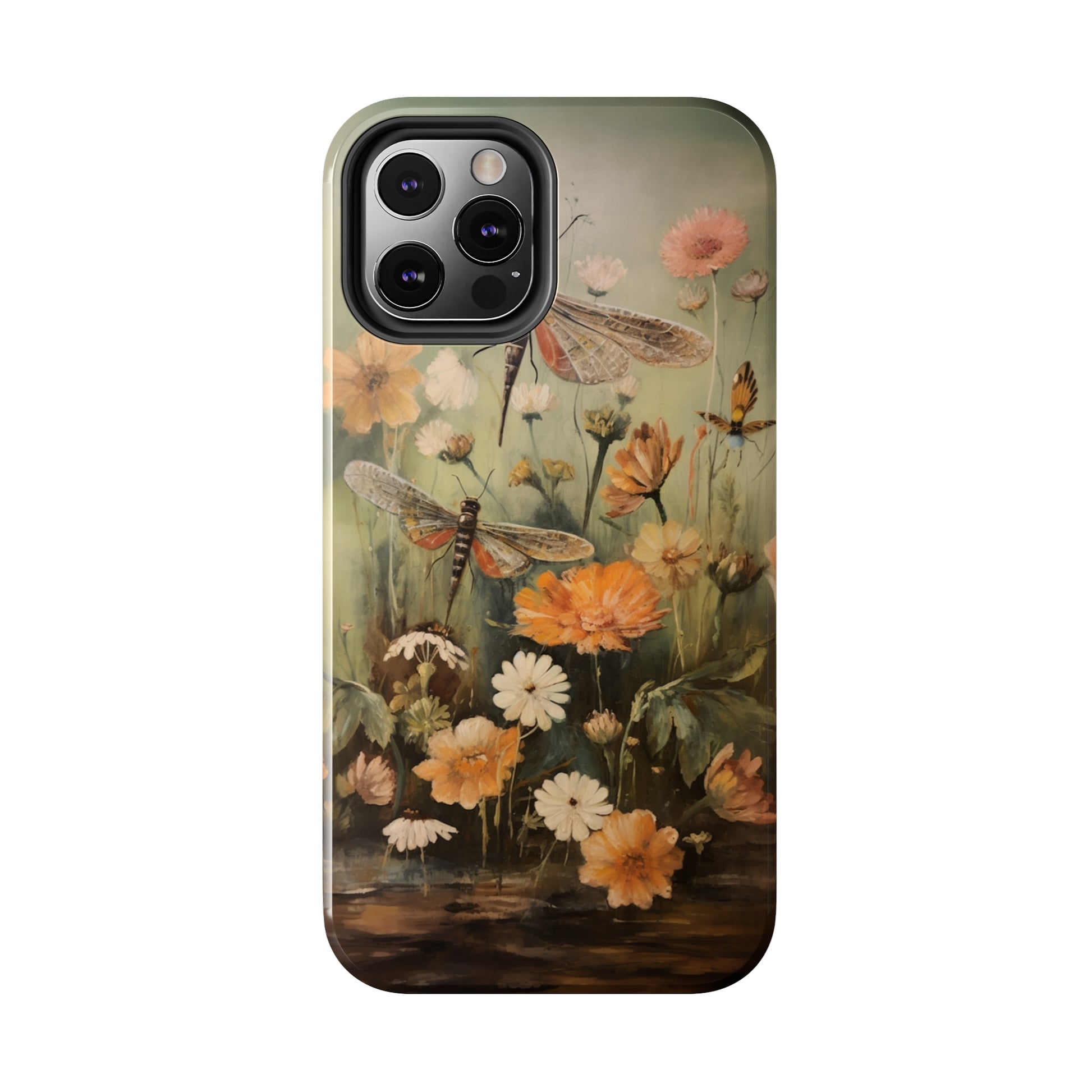 Organic Elegance - Dragonfly and Floral Case
