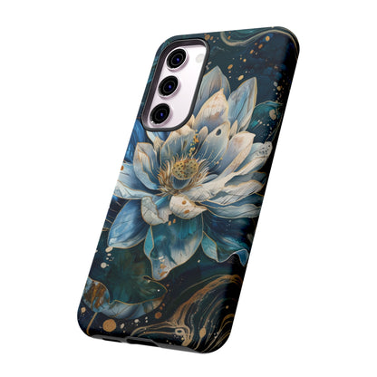 Zen Stained Glass Lotus Floral Design Phone Case