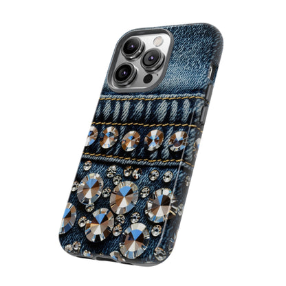 Blue Jean Queen Rhinestone Bling Phone Case