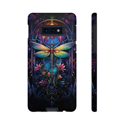 Art Nouveau dragonfly design on Google Pixel case