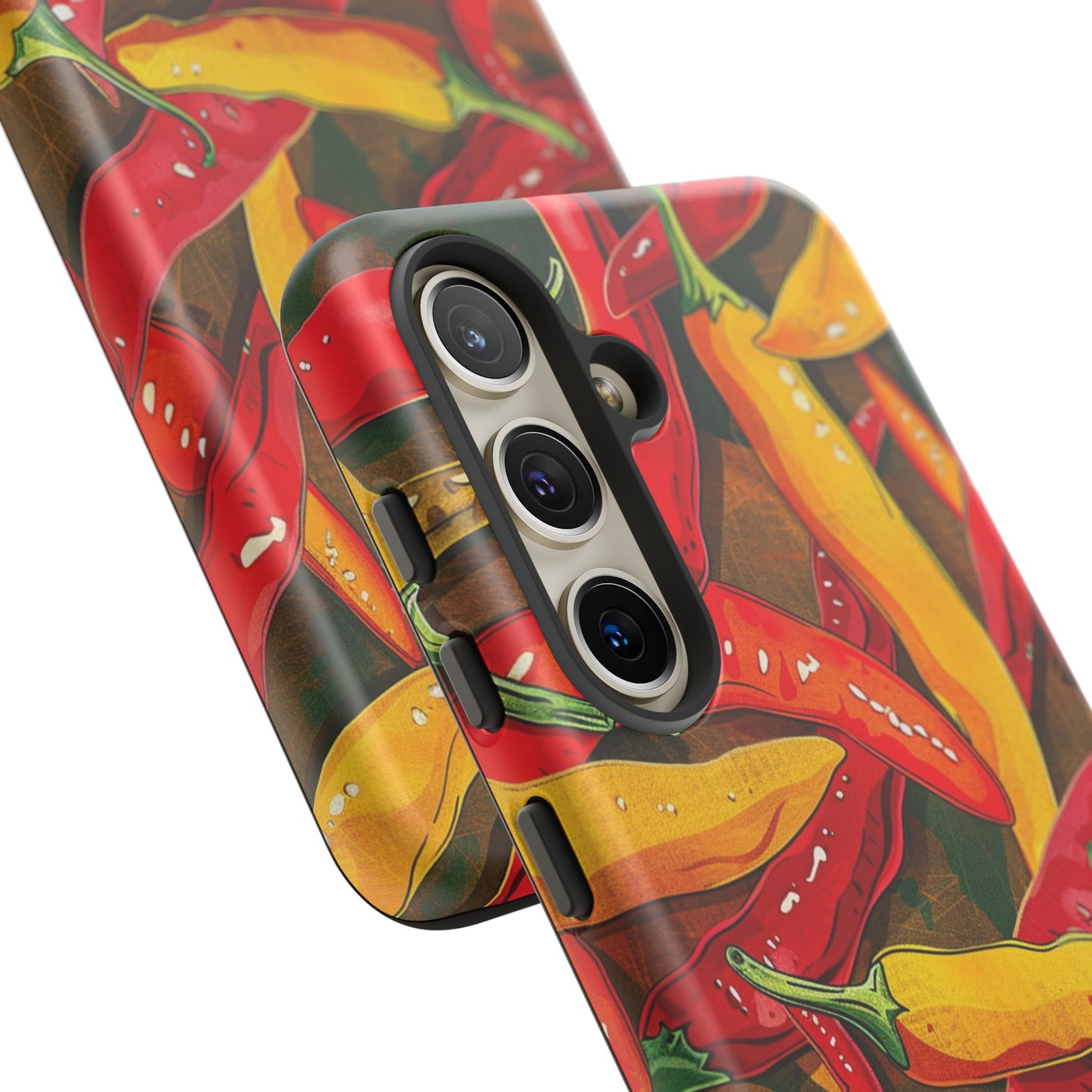 Yellow and Red Chili Peppers Phone Case