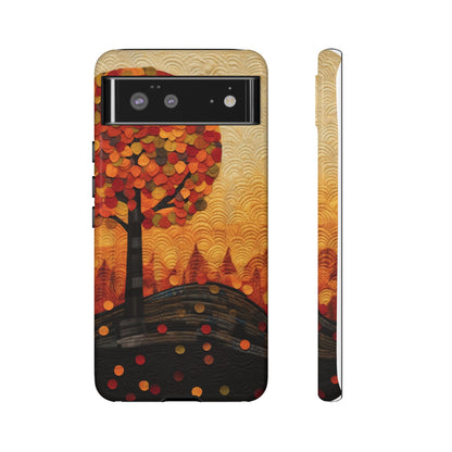 Autumn iPhone Case, Forest Embroidered Style Phone Case