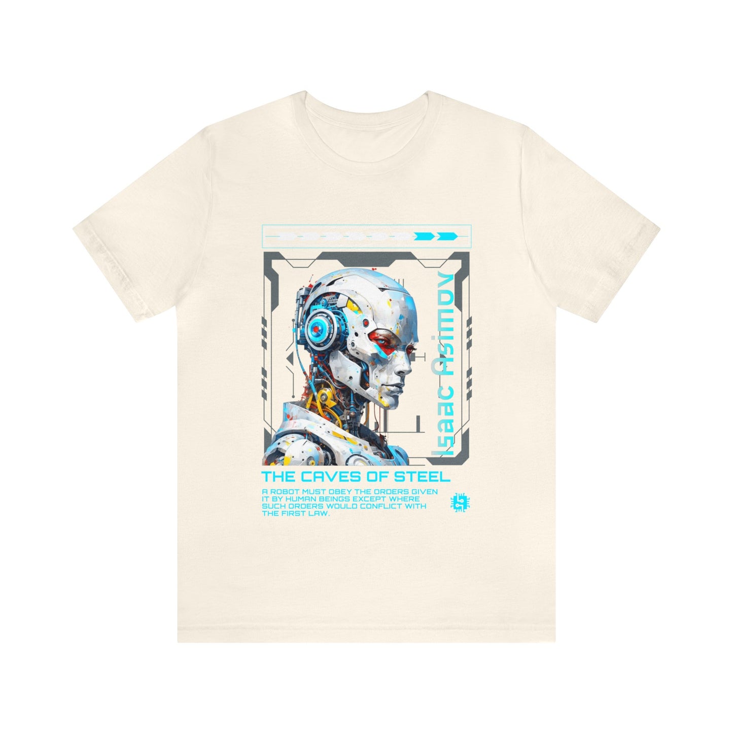 Isaac Asimov, The Caves of Steel Robot t-Shirt