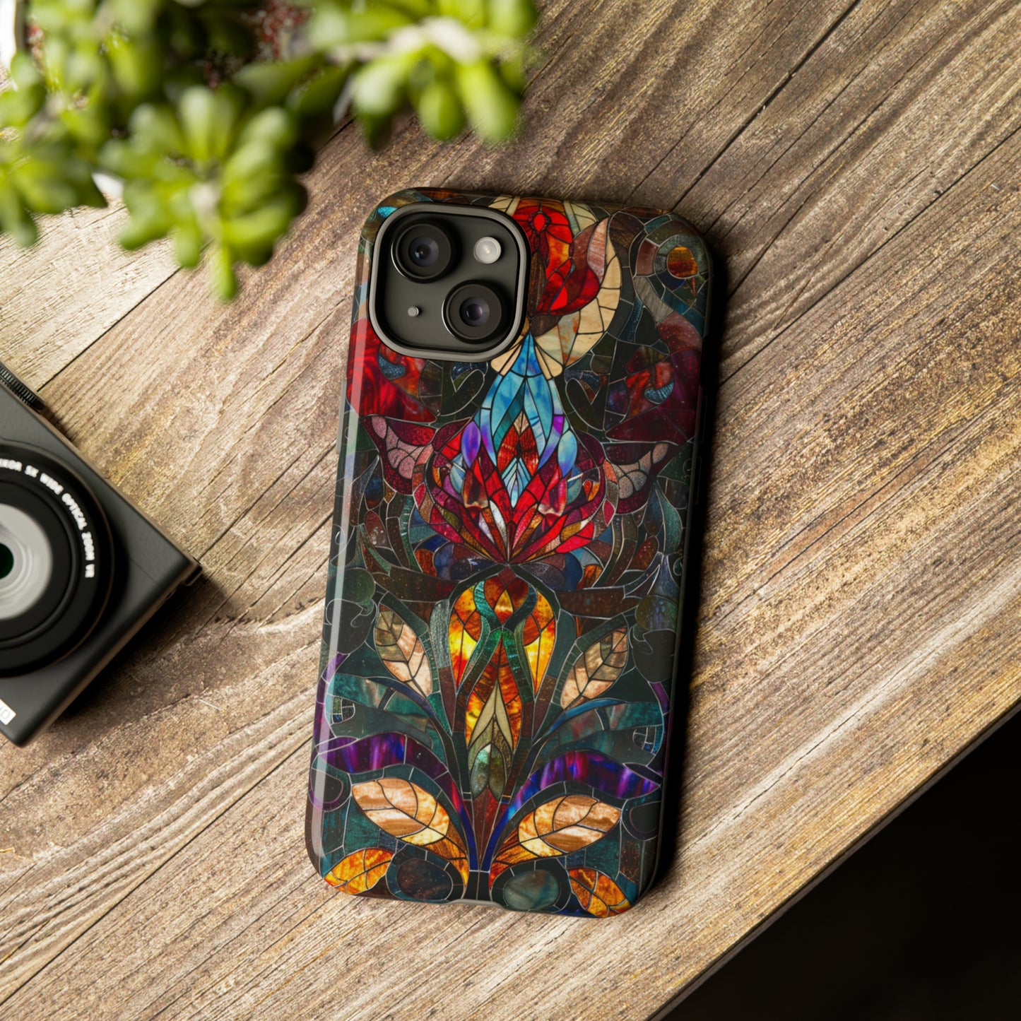 Art Deco Stained Glass floral Phone Case