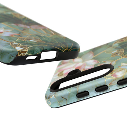 Elegant Floral Phone Case - Tough Cases with Lotus Design