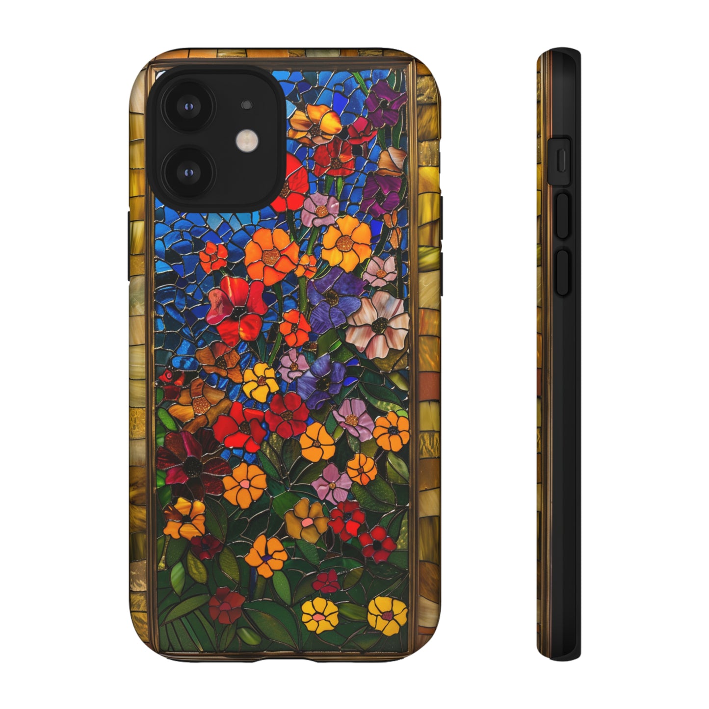 Gustav Klimt Style Flower Garden Painting Phone Case for iPhone 15, 14, Pro Max, 13, 12 & Samsung Galaxy S23, S22, S21, Google Pixel