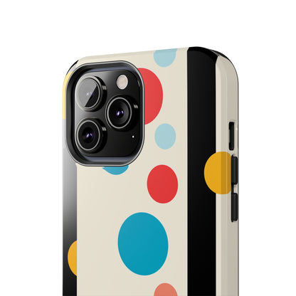 Classic Meets Creative: Abstract Polka Dots Tough Case for iPhone