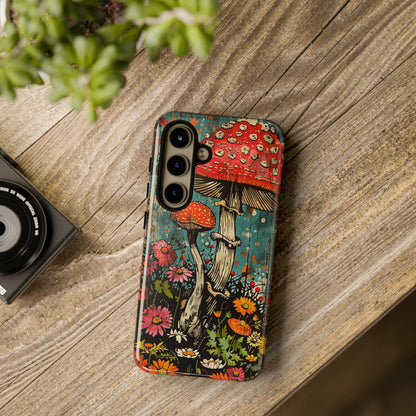 Trippy Magic Mushroom Retro Art Phone Case