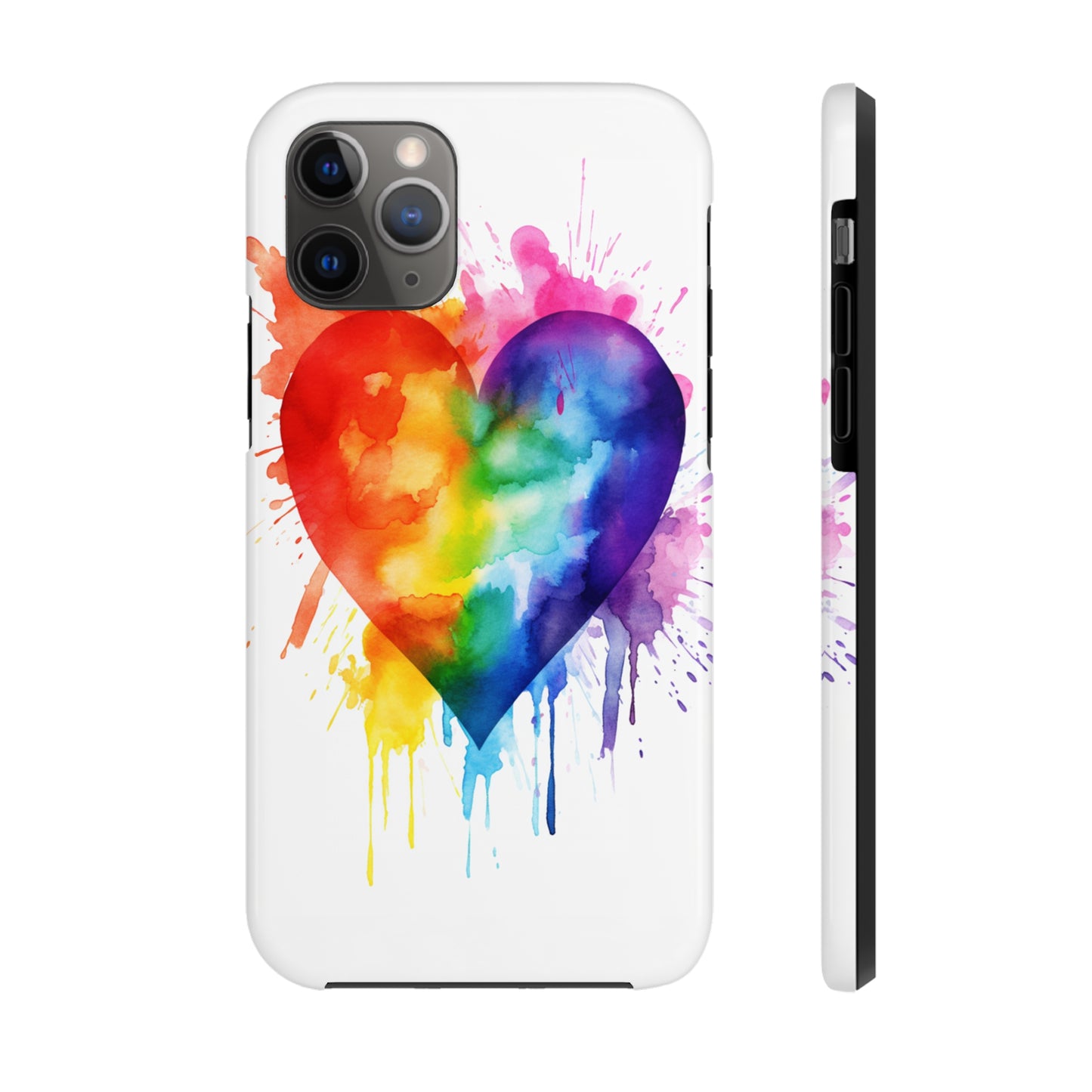 Gay Pride Rainbow Heart iPhone Case | Embrace Love, Equality, and LGBTQ+ Pride