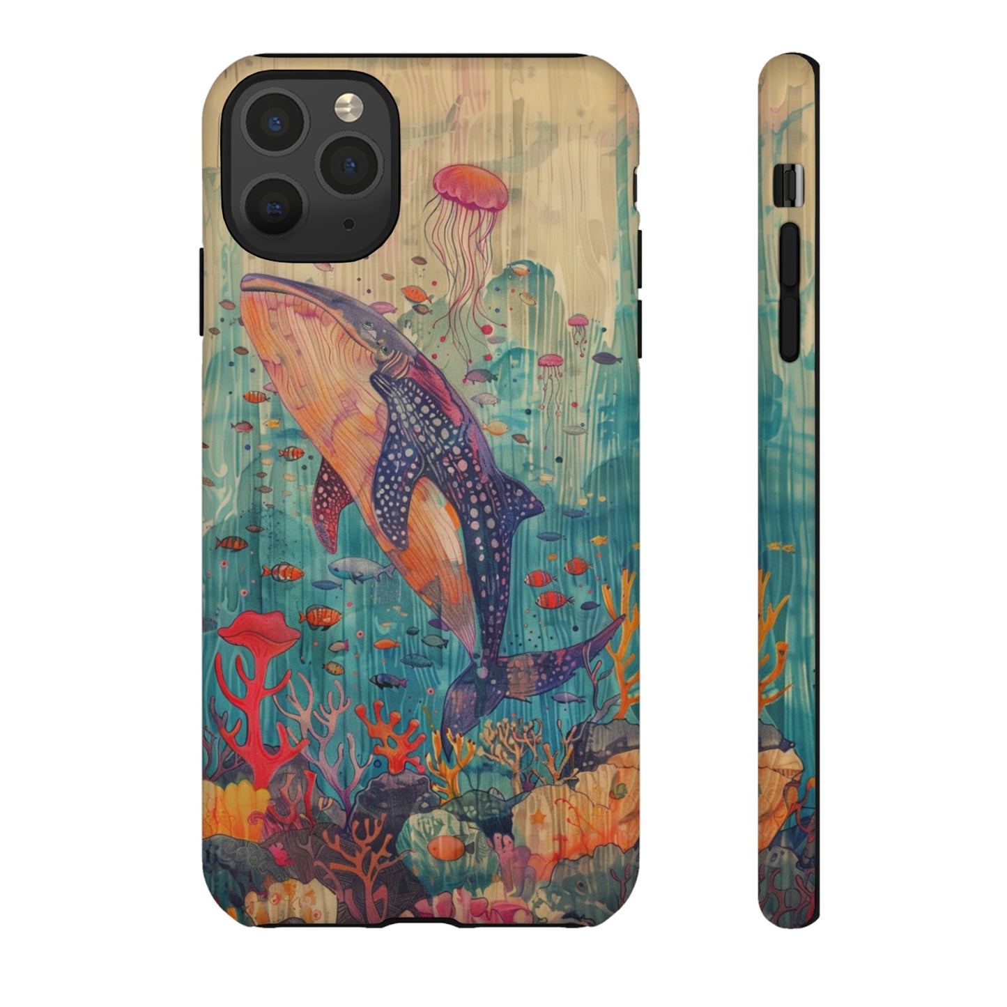 Whale Shark, Turtle, Manta Ray Phone Case