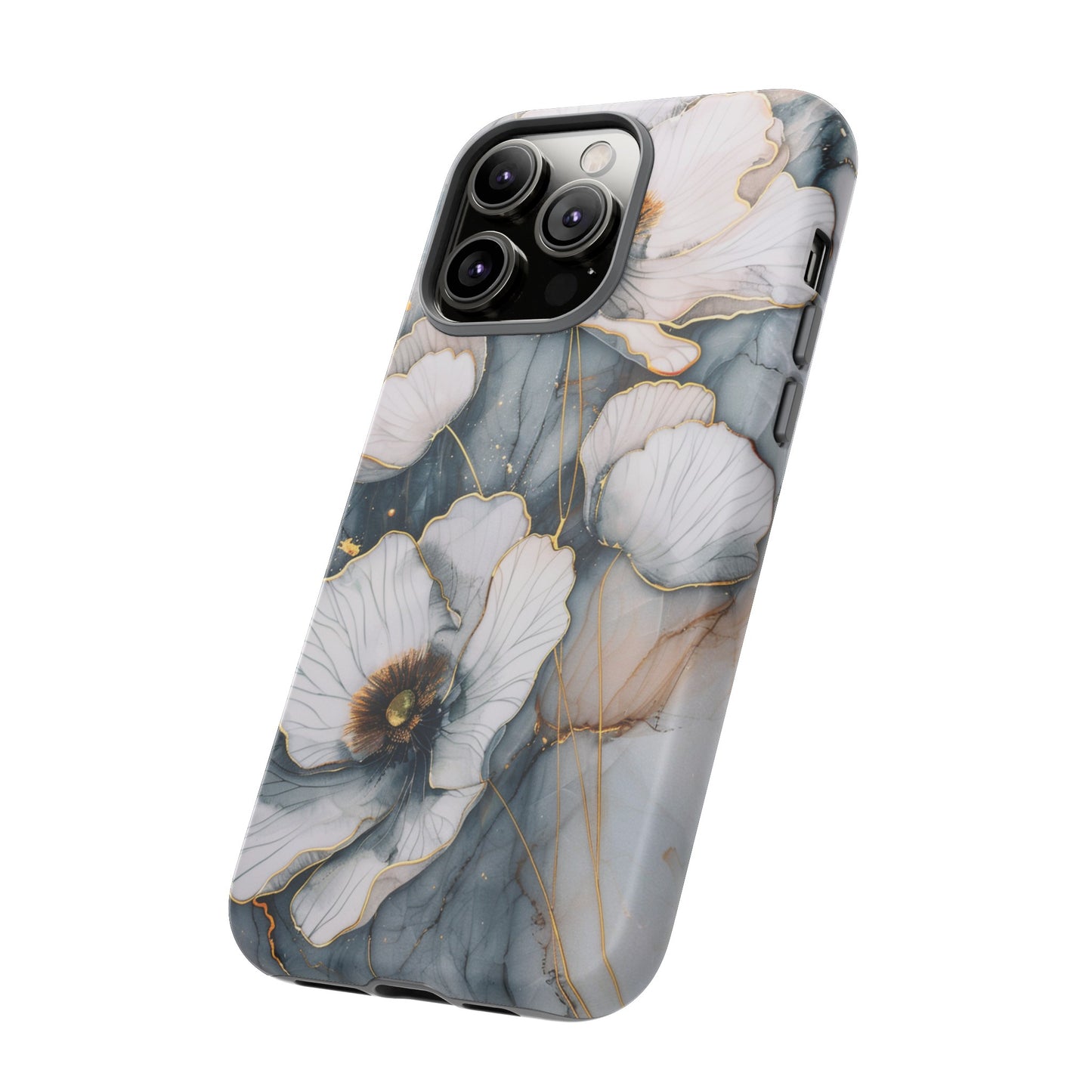 Flowers and Gold Phone Case