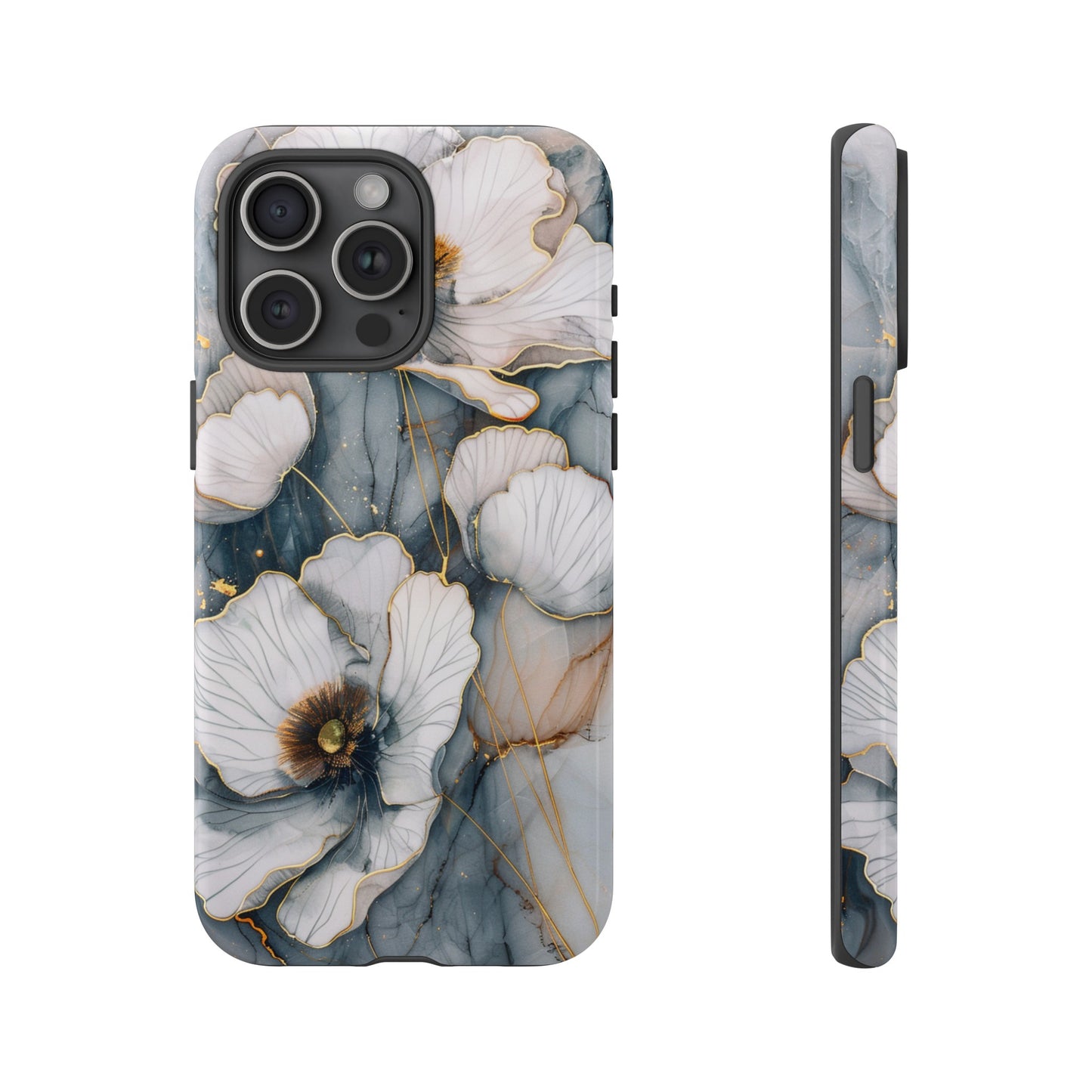 Flowers and Gold Phone Case