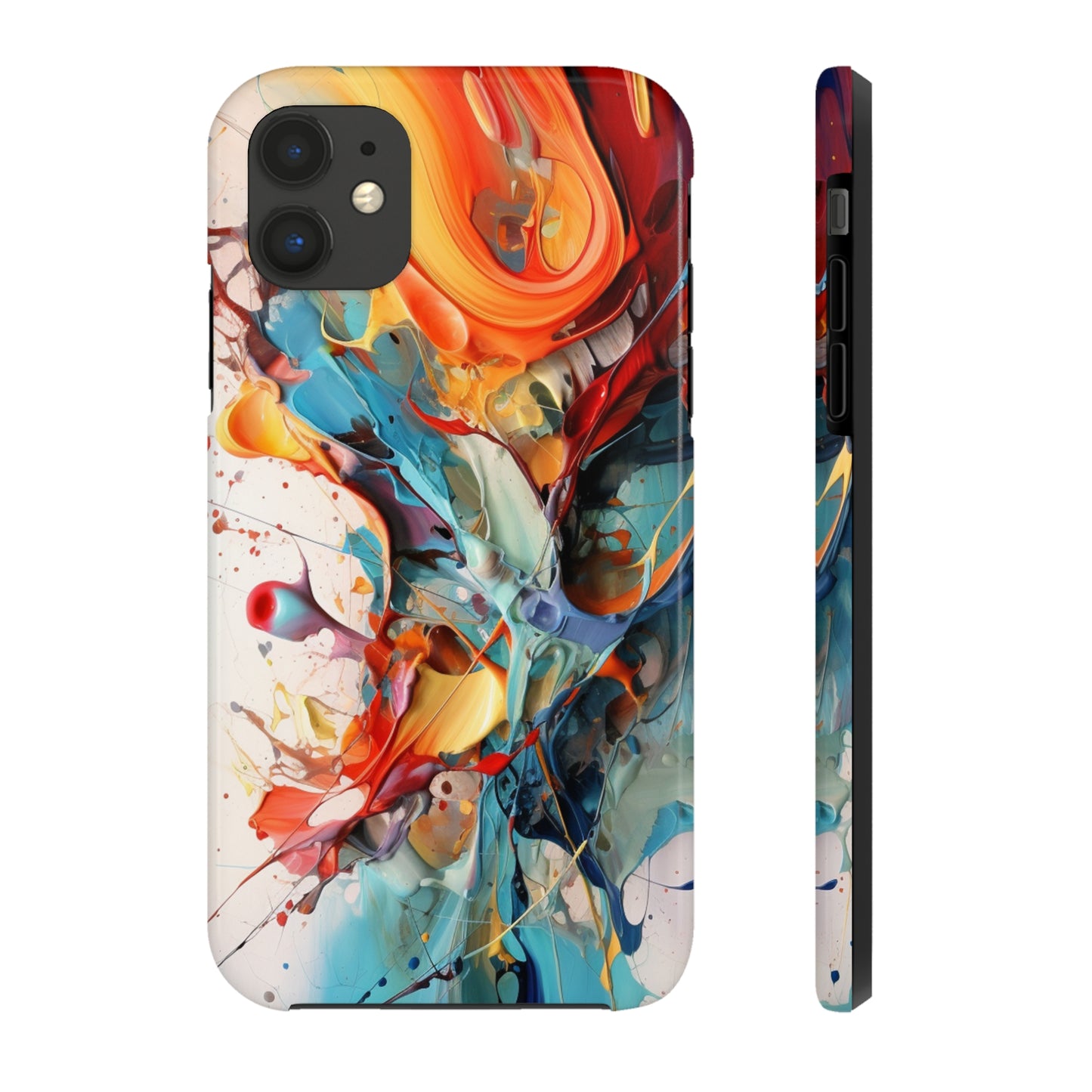 Abstract Color Splash iPhone Tough Case | Boldly Express Your Style with Enhanced Protection