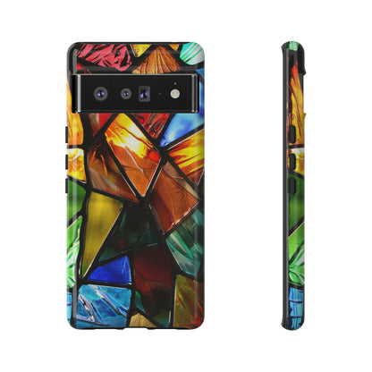 Color Explosion Abstract Stained Glass Phone Case