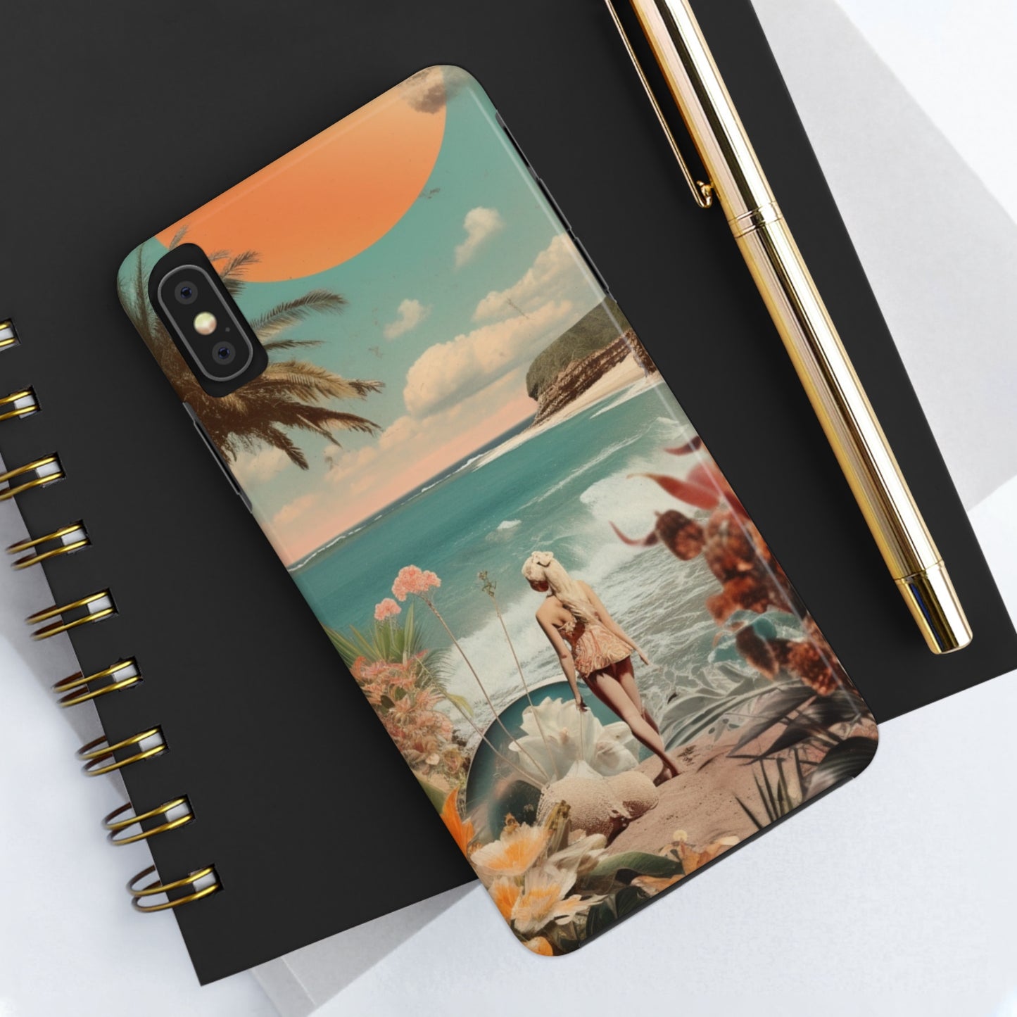 A Day at the Beach iPhone Tough Case | Embrace the Serenity of Coastal Living with Reliable Protection