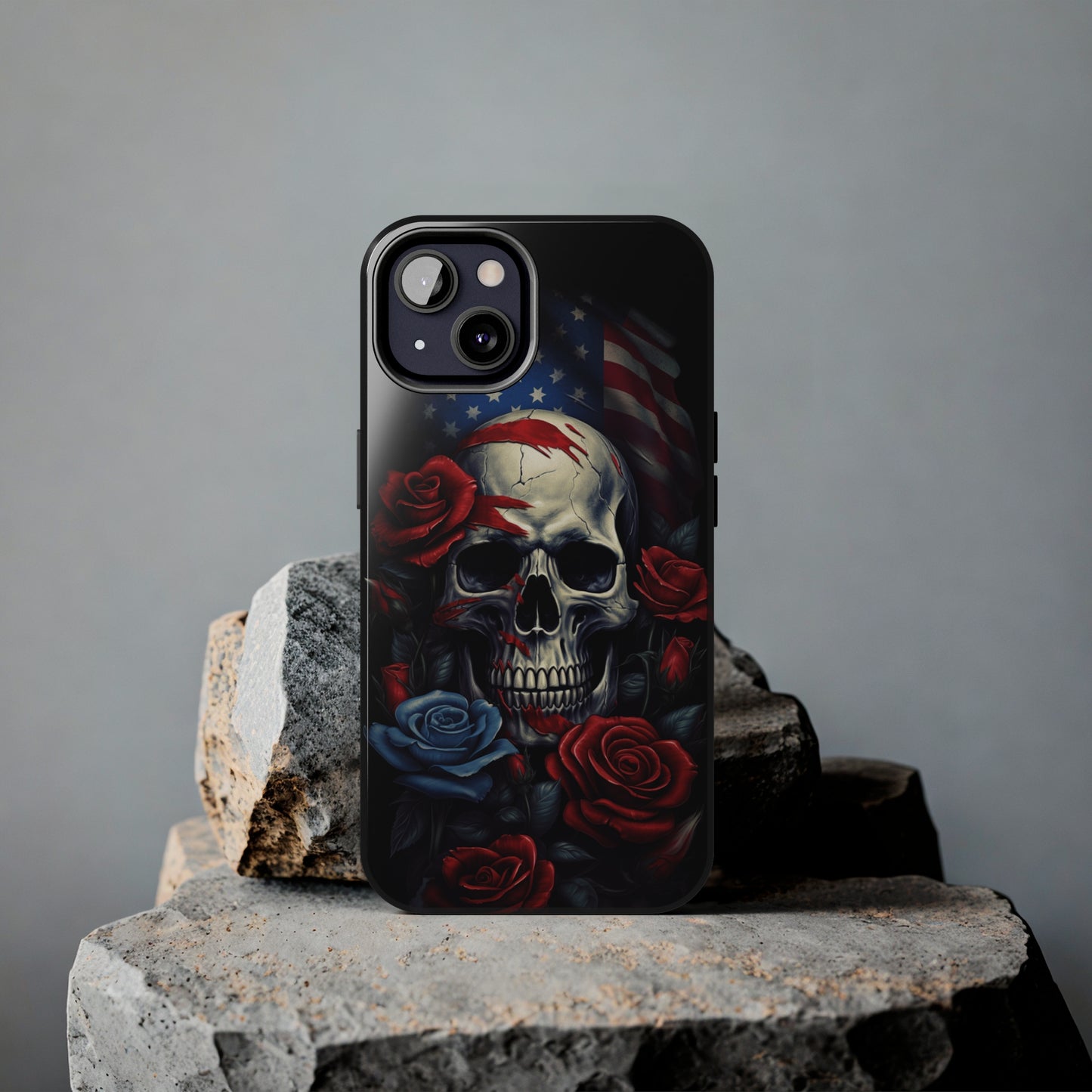 Skull USA Flag iPhone Case | Patriotic Edge with Stylish Protection