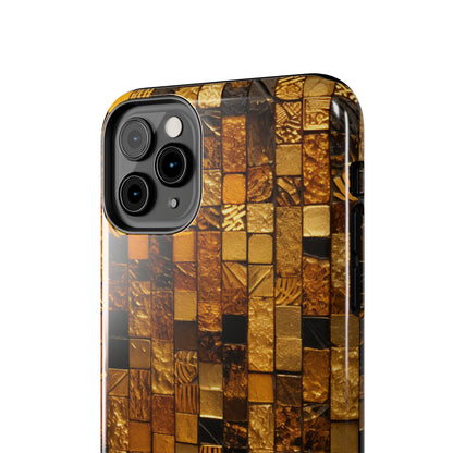 Golden Tile iPhone Case | Add Glamour and Elegance to Your Device