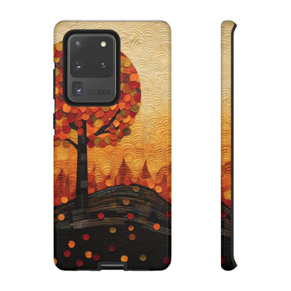 Autumn iPhone Case, Forest Embroidered Style Phone Case