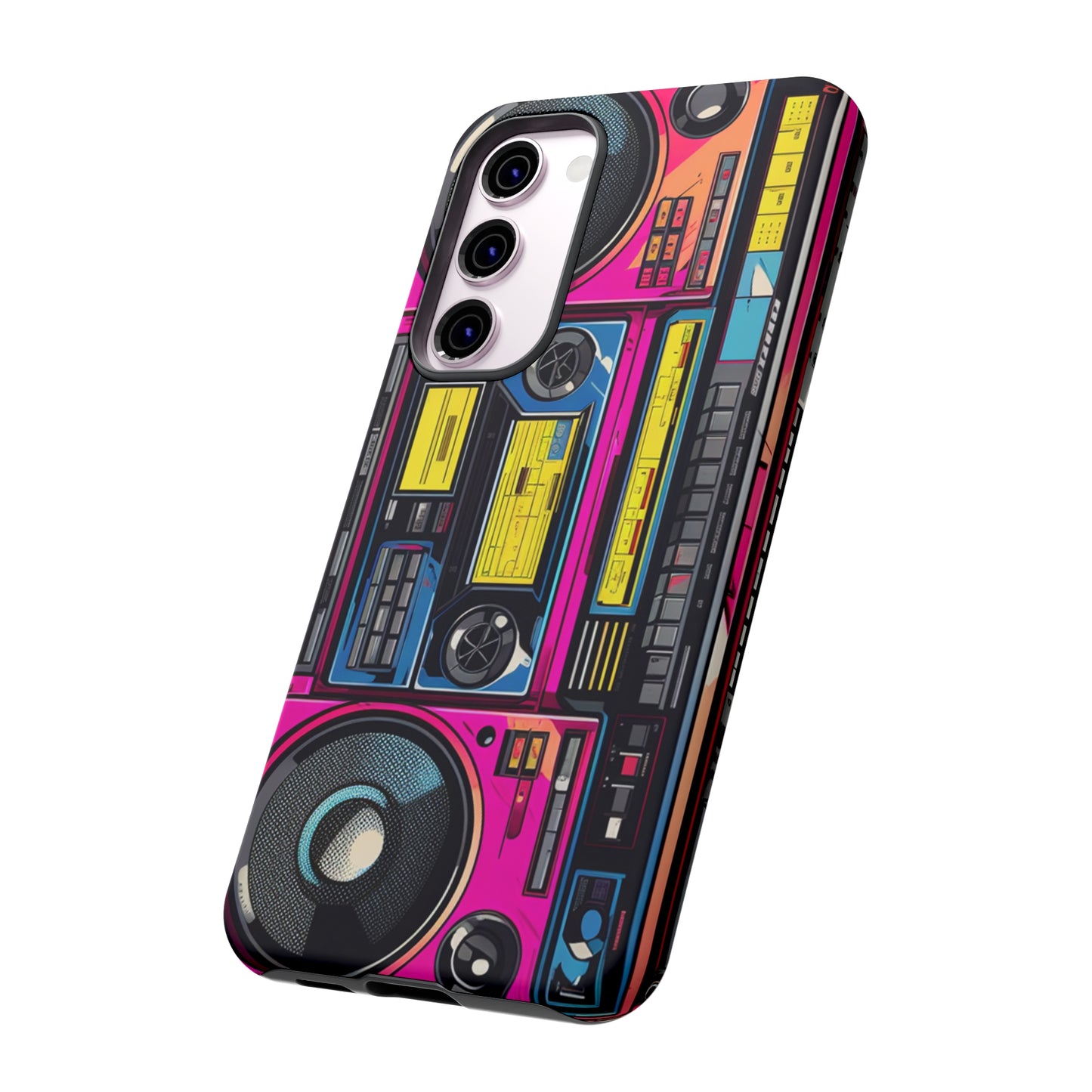 Boombox Hip Hop Music iPhone Case | Embrace Retro Vibes with Urban Beats for Google Pixel, iPhone, and Samsung Cases