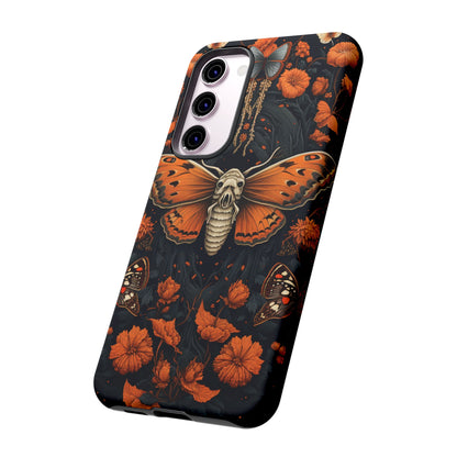 Eerie Elegance Halloween Goth Moth Phone Cover