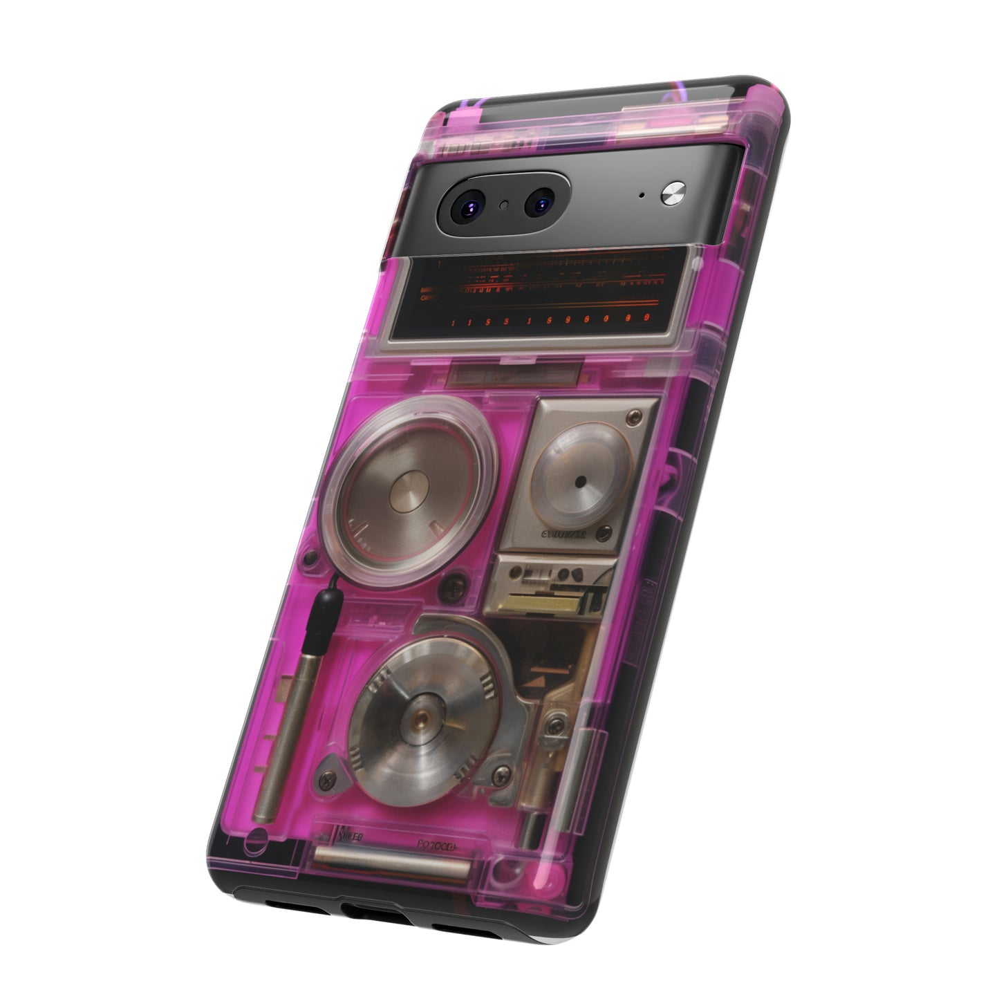 Cyberpunk Techno Gadget Walkman: Retro-Futuristic Premium Tough Phone Case | Iconic Style for iPhone, Samsung Galaxy, and Google Pixel