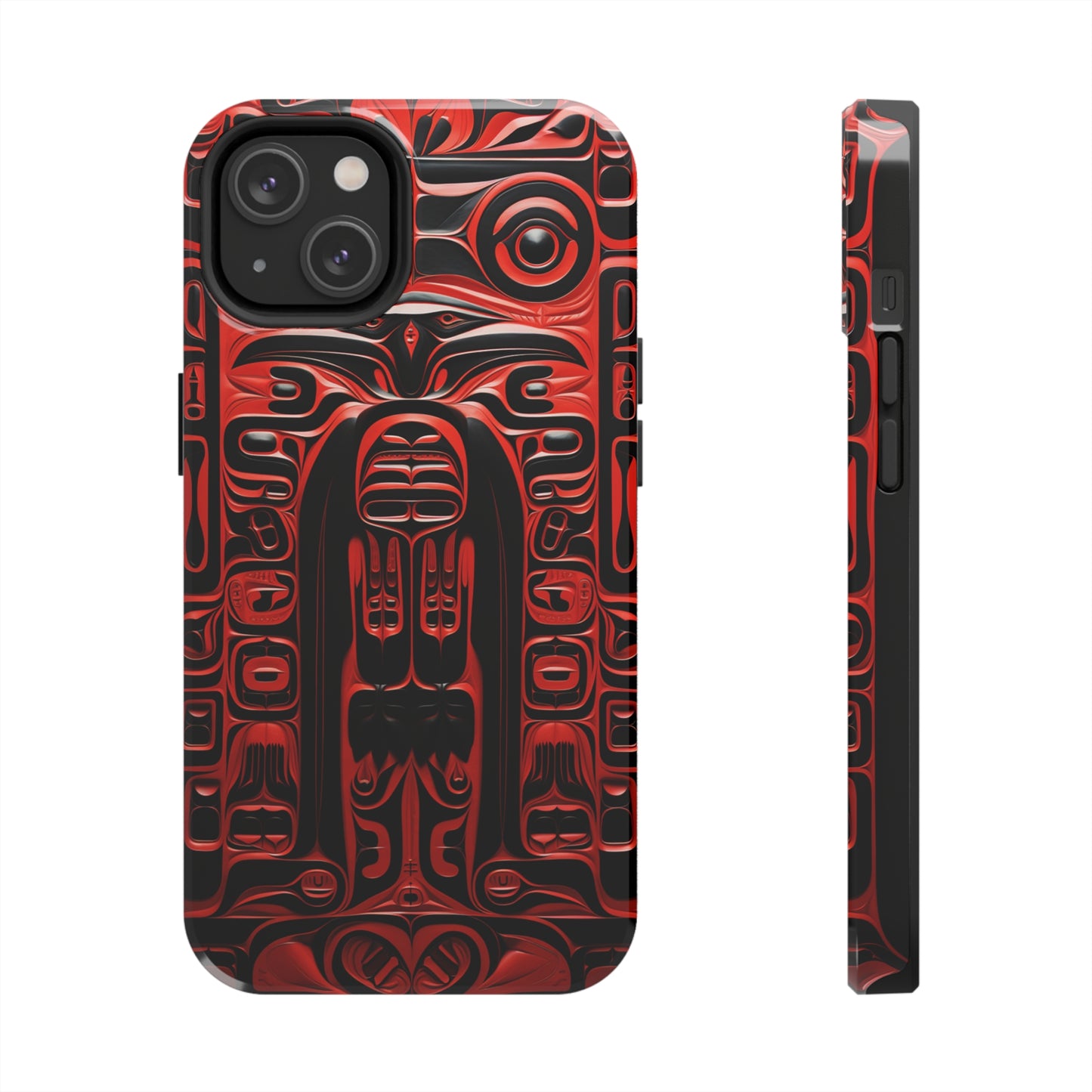 Raven Totems: Northwest Native American Carving | Heritage iPhone Case