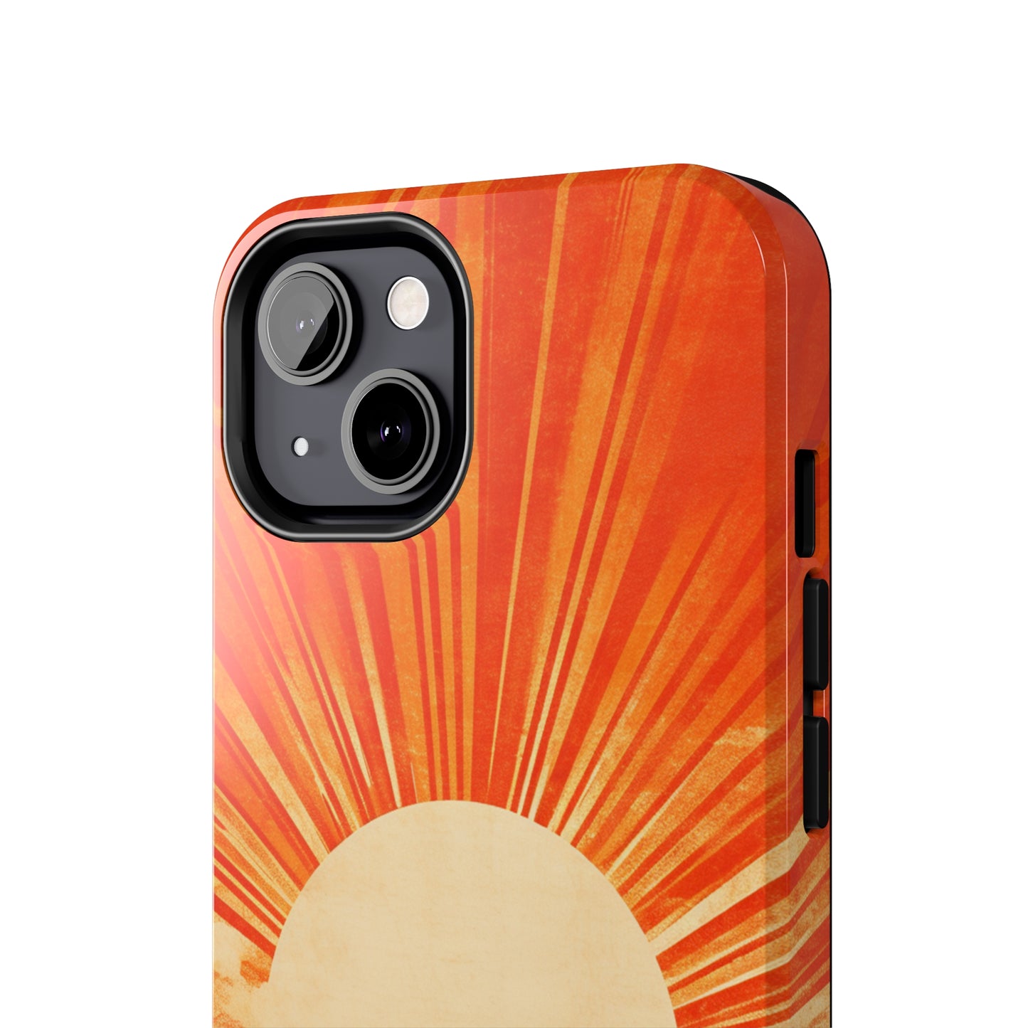 Retro Abstract Sunburst iPhone Case | Embrace the Nostalgic Charm of Artistic Rays