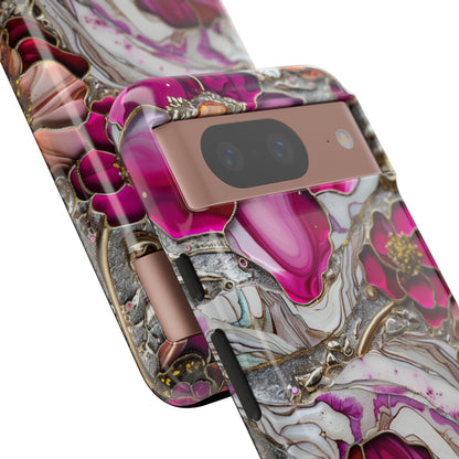 Stained Glass Magenta Floral Paisley Explosion Phone Case