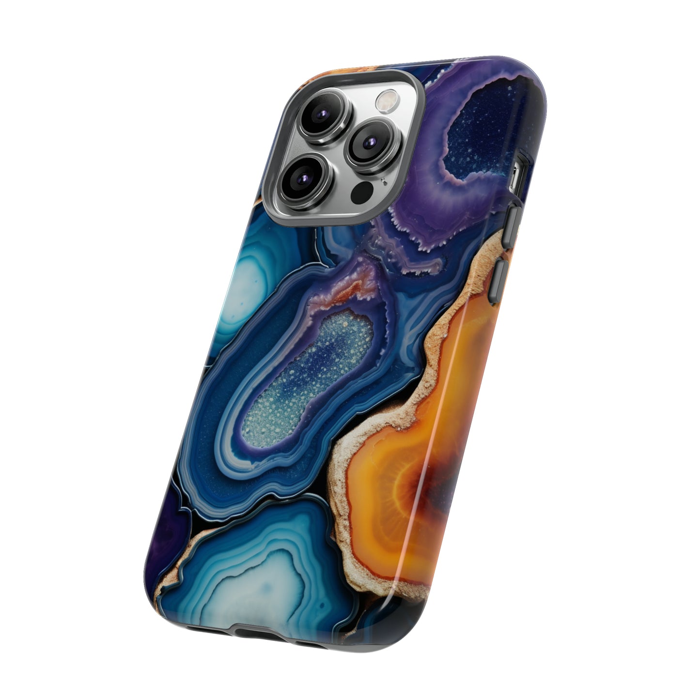 Agate Slice Geode Elegance: Natural Beauty Phone Case