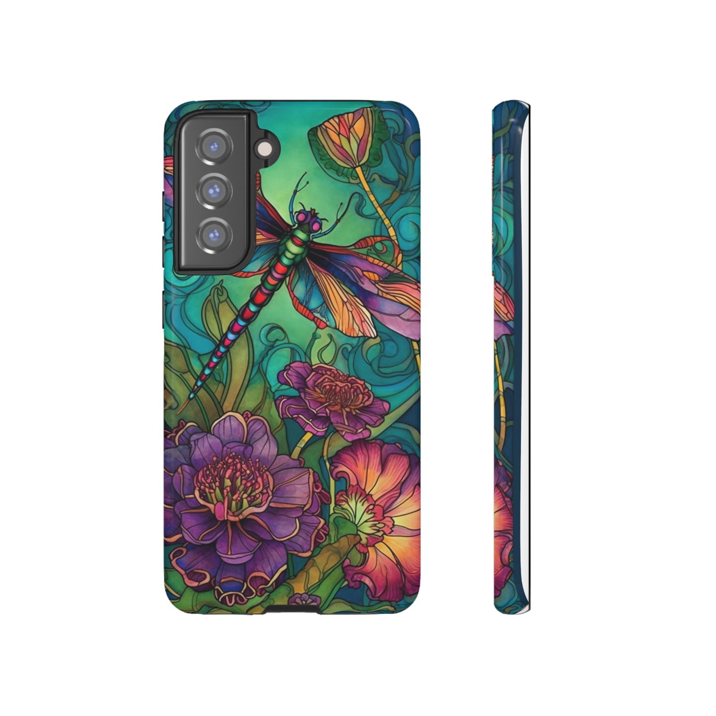 Art Nouveau Dragonfly - A Timeless Symbol of Elegance for Google Pixel, iPhone, and Samsung Cases